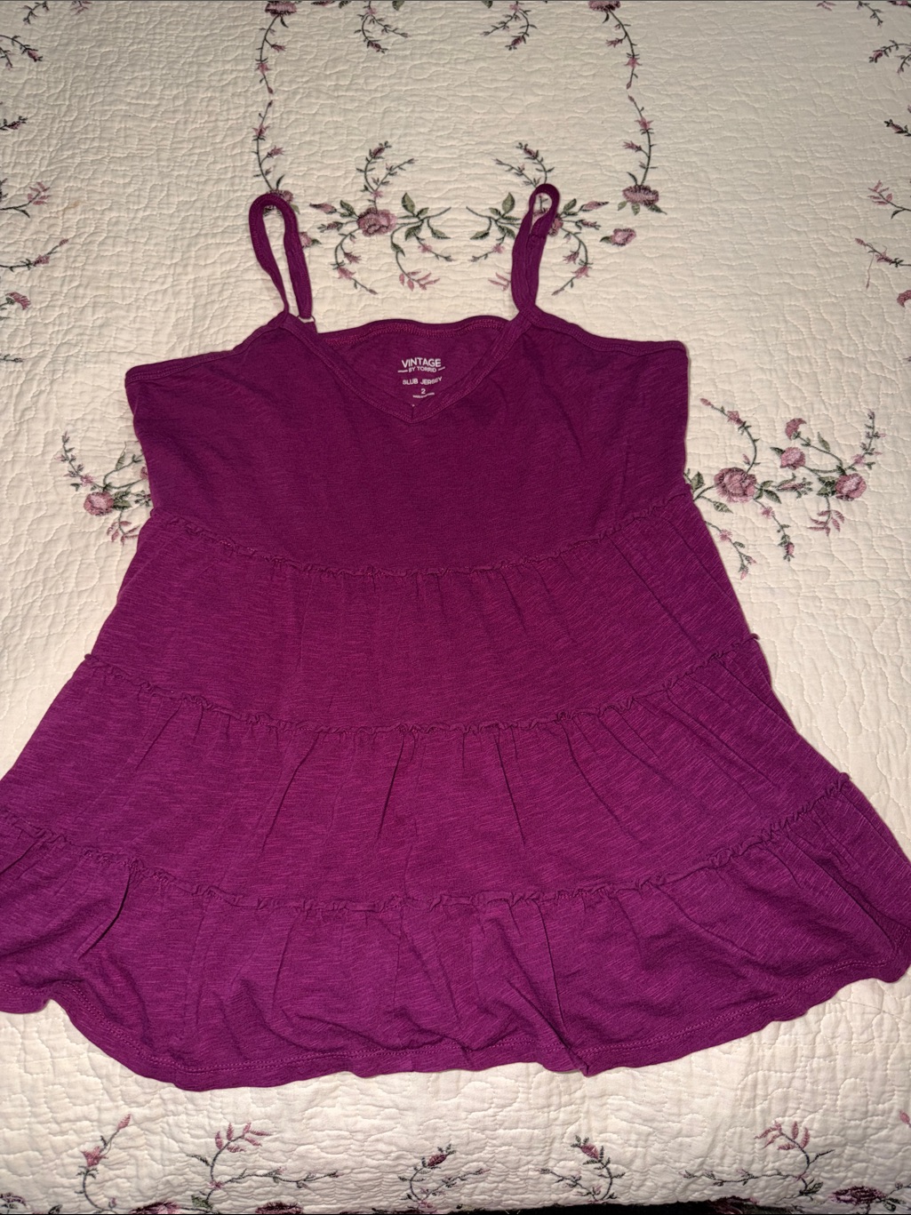 Layered Tank Top Sleeveless Top Vintage By Torrid Slub Jersey Size 2
